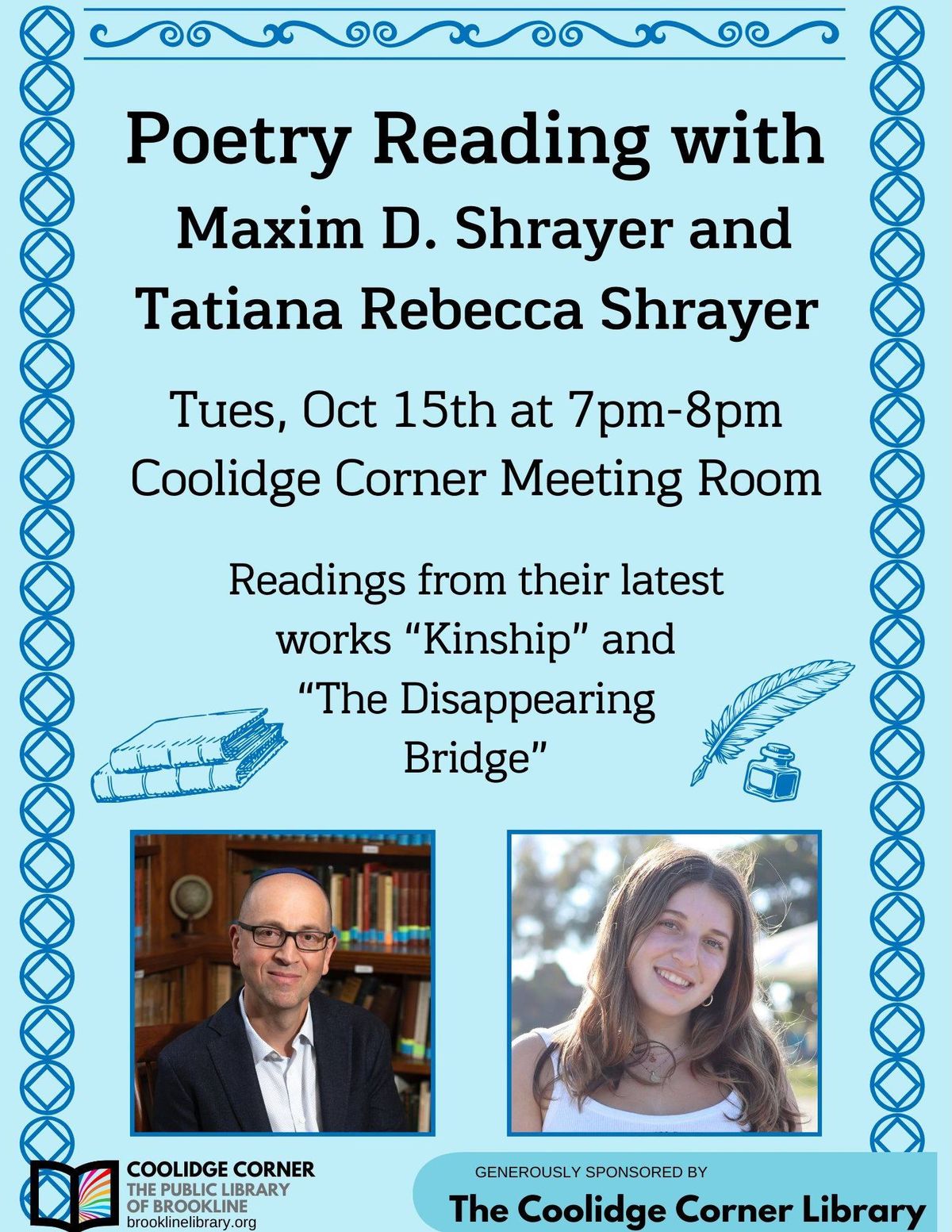 Maxim D. Shrayer & Tatiana Rebecca Shrayer: Brookline Book Launch