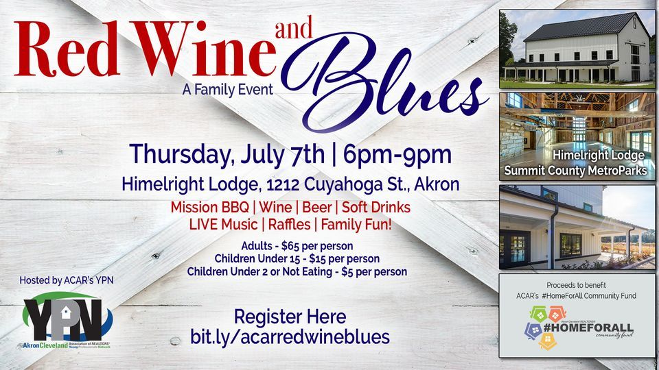 Red Wine and Blues - #HomeForAll Community Fund Fundraiser - YPN