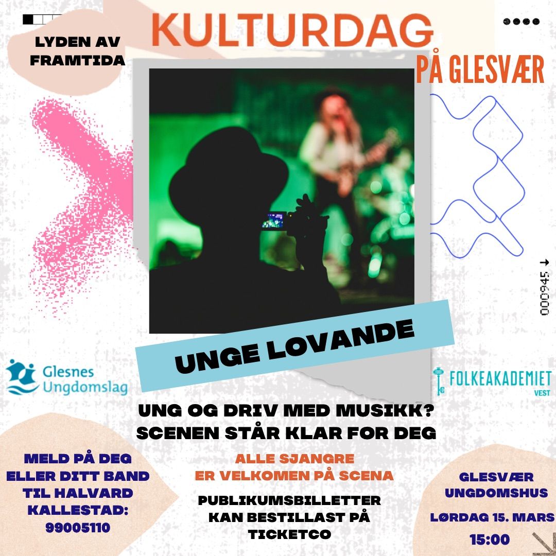 Kulturdag p\u00e5 Glesv\u00e6r: Konsert med Unge Lovande