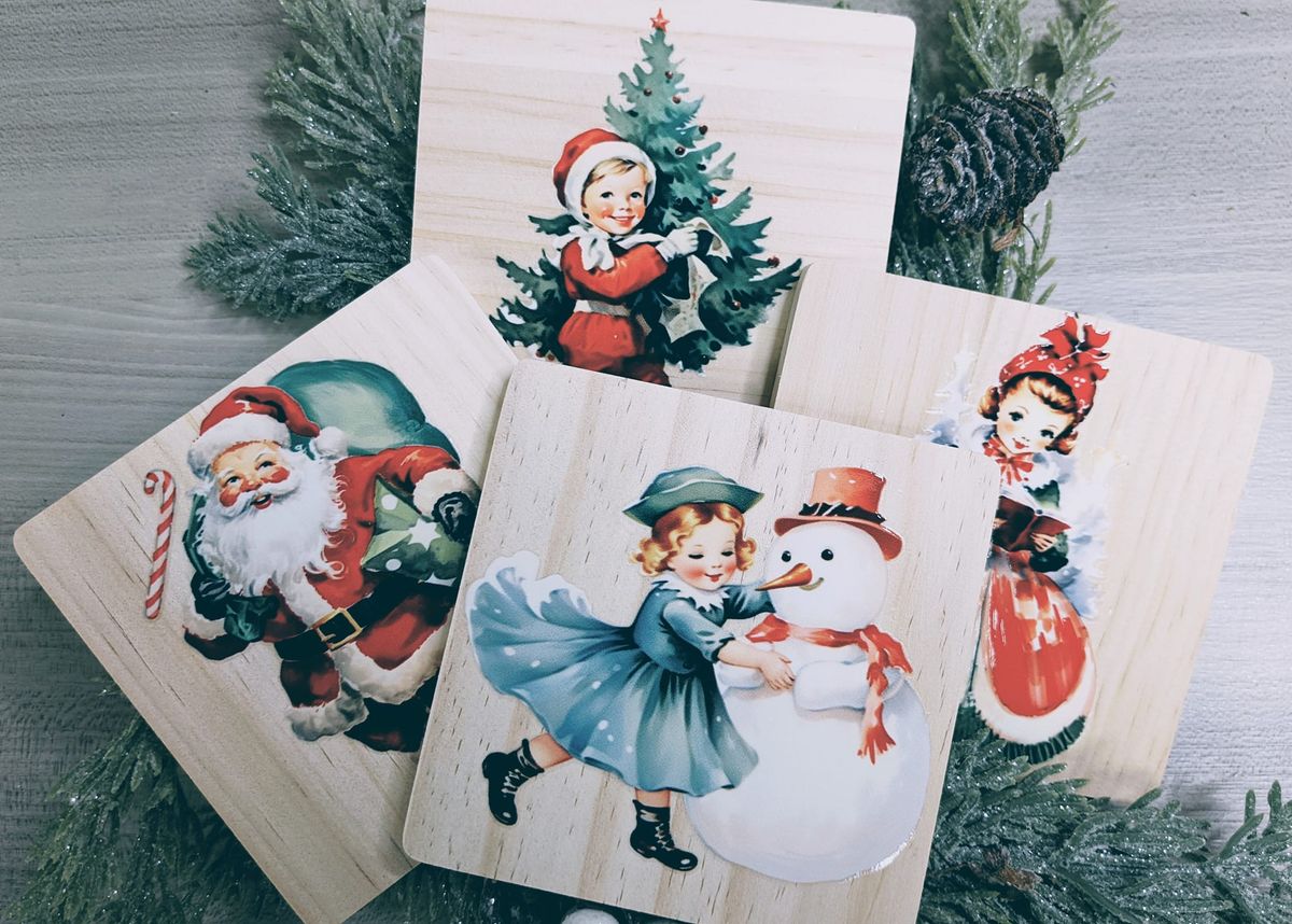 DIY Workshop: Holiday Table Coaster Set - December 3 (6:30pm-8:30pm)