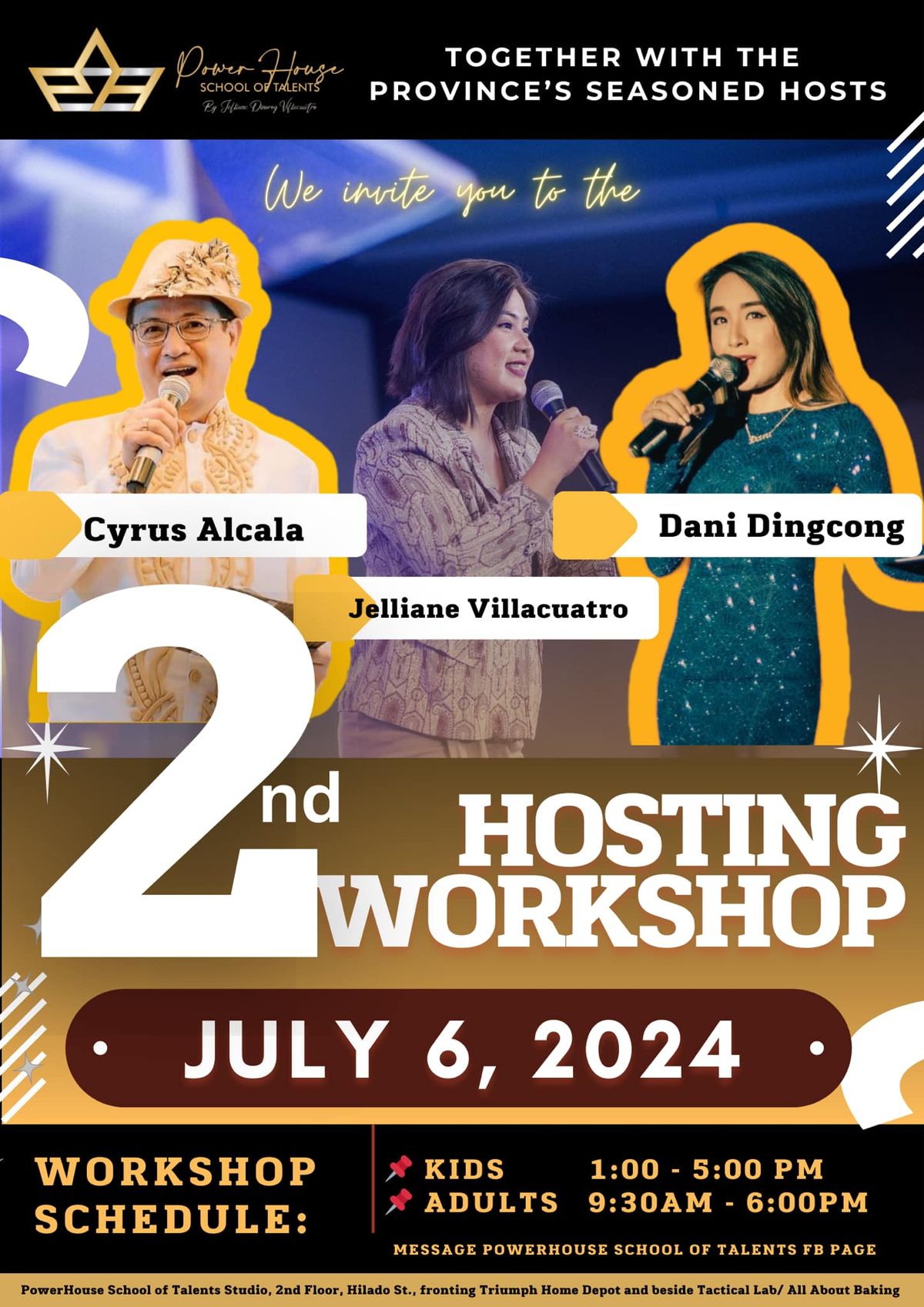 1 Day Hosting Workshop - Season 2 (Adult and Kids) 