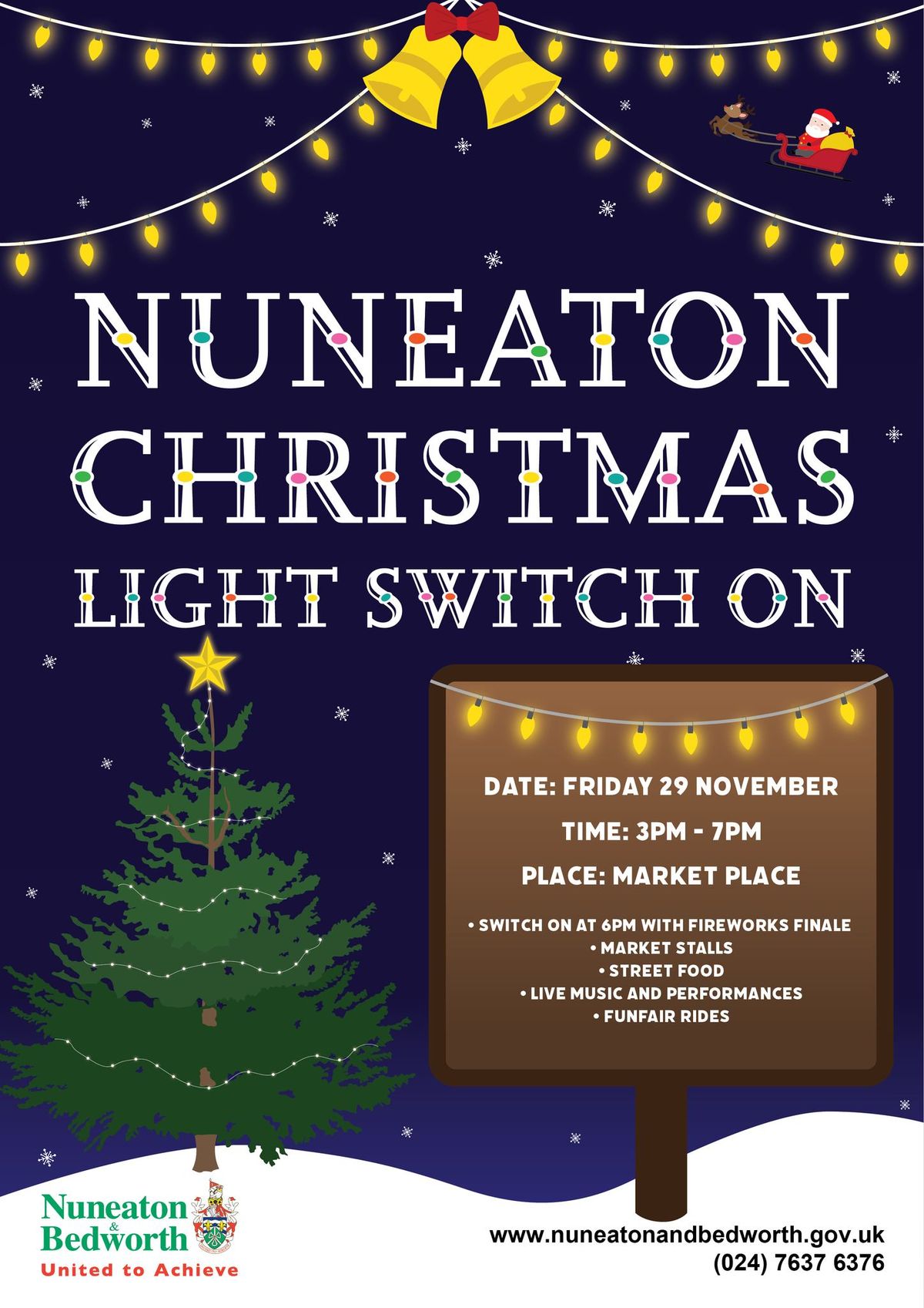 Nuneaton Christmas Light Switch on