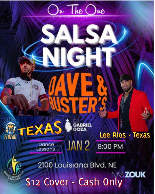 Dave and Busters Salsa Night TEXAS EDITION!! 