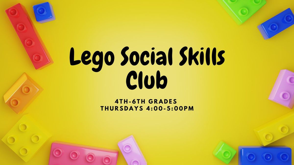 Lego Social Skills Club: 4th-6th grades