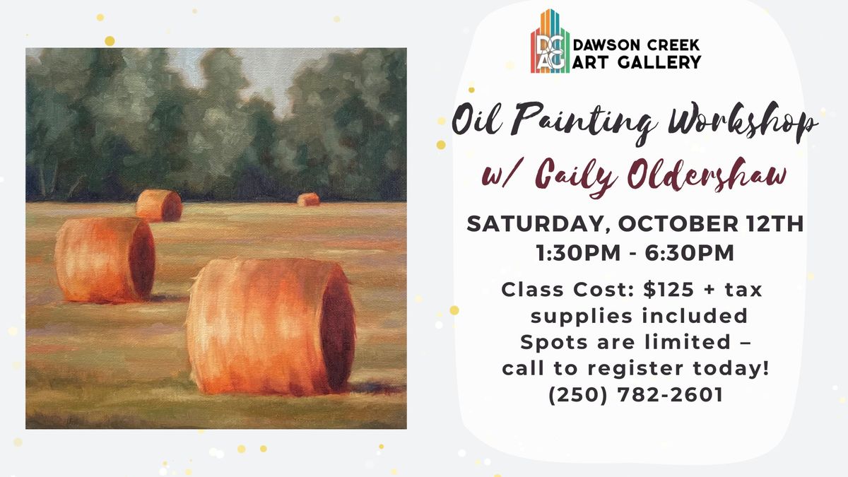 Caily Oldershaw Oil Painting Workshop