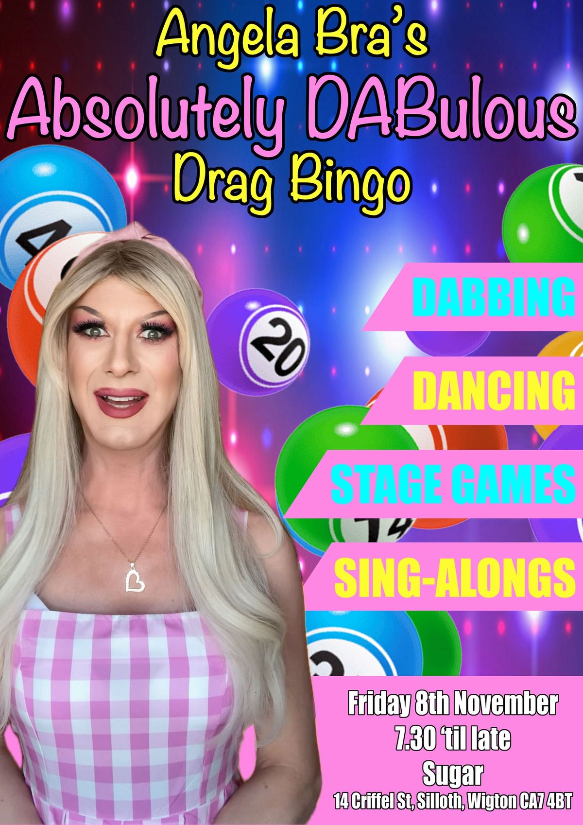 Absolutely DABulous Drag Bingo at Sugar, Silloth