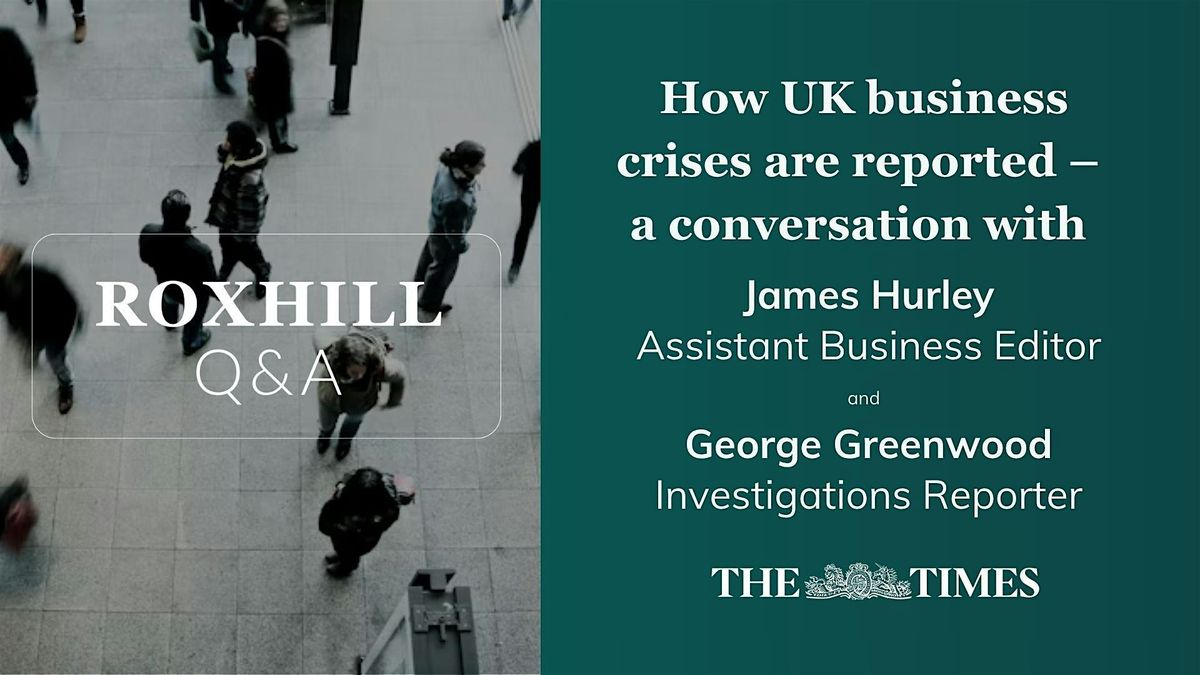 Q&A: How UK business crises are reported \u2013 a conversation with James Hurley