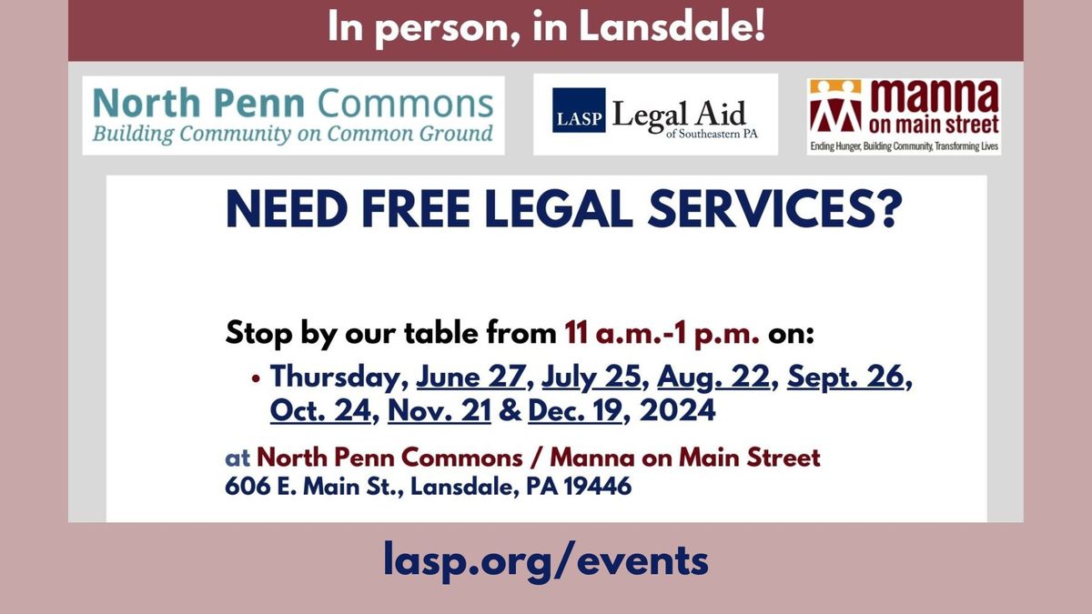 Legal Outreach in Lansdale