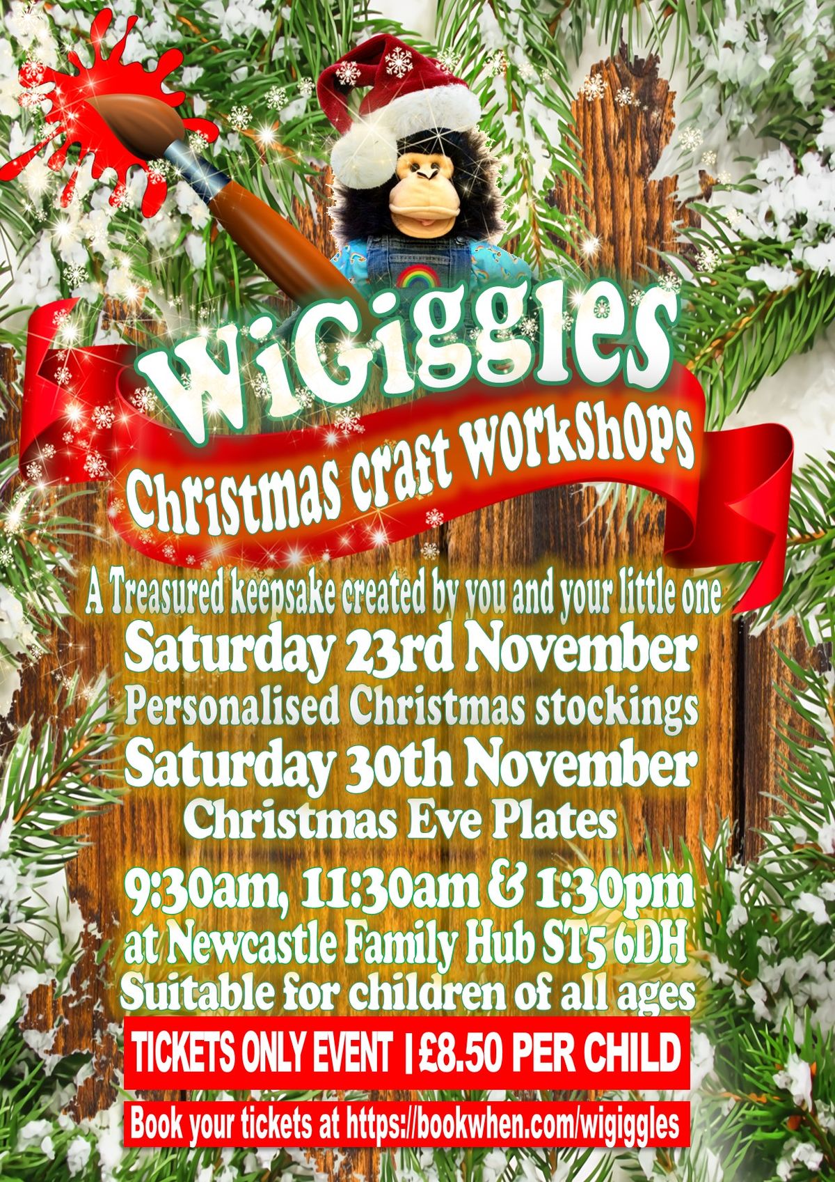 WiGiggles Christmas Eve plate workshop