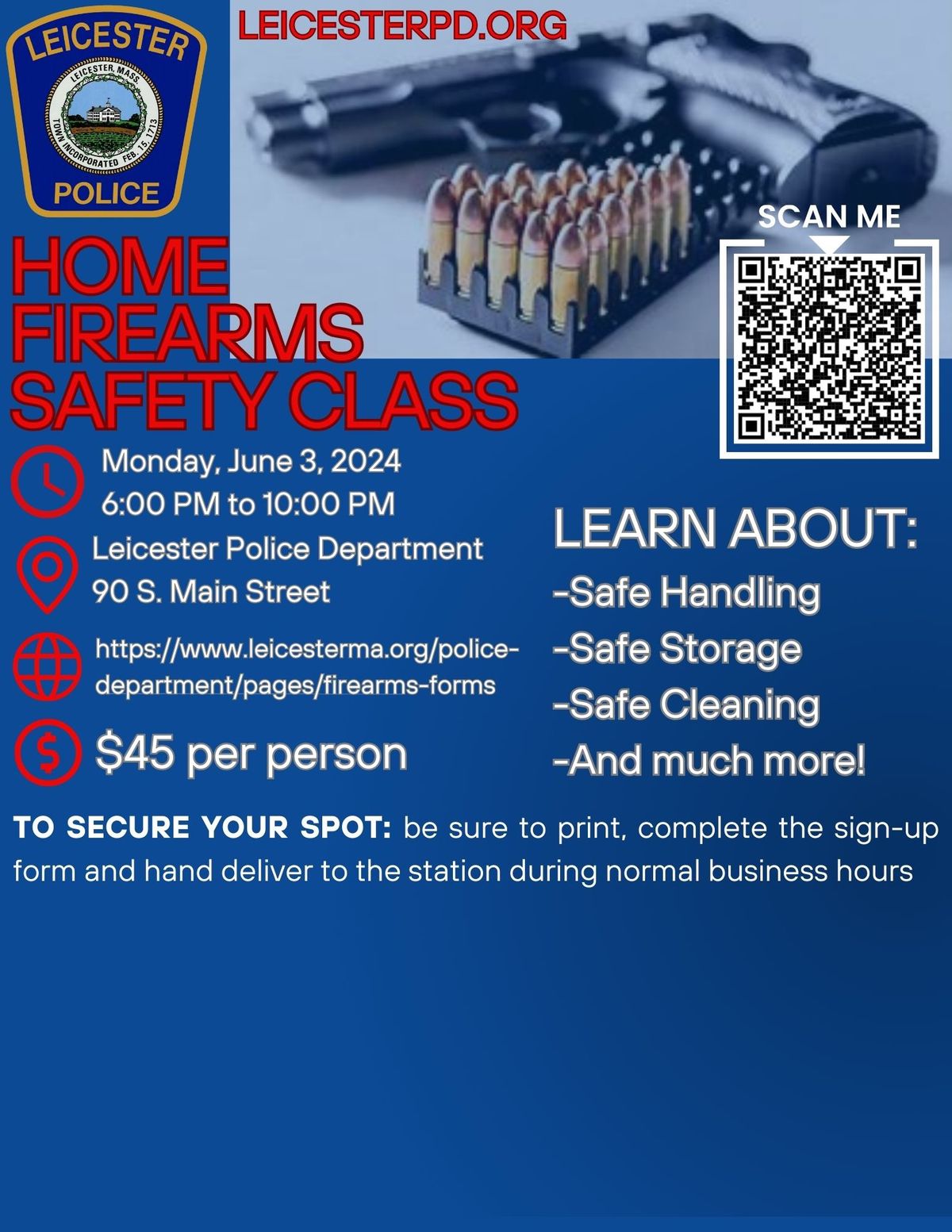 Home Firearms Safety Class