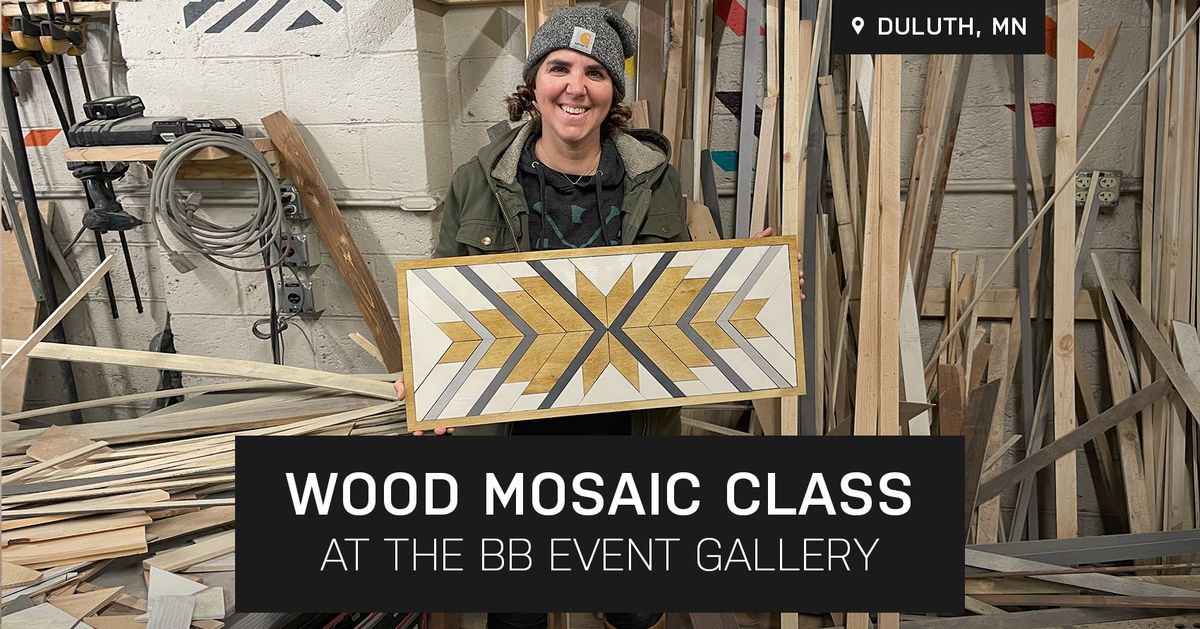 Feather Wood Mosaic Class at BB Gallery