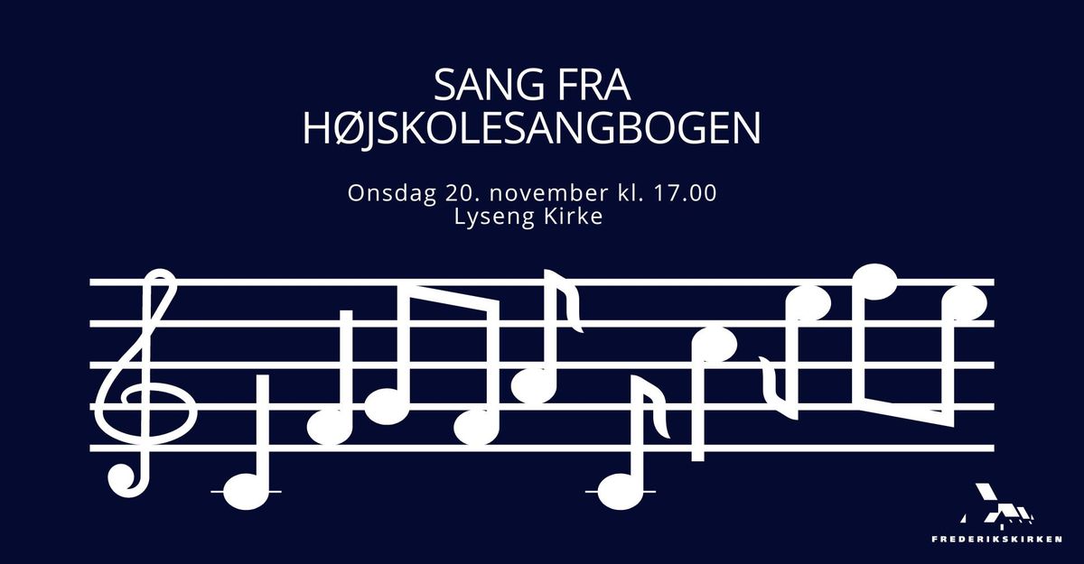 Sang fra H\u00f8jskolesangbogen