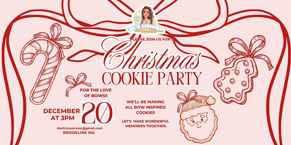 Dec 20th Christmas Cookie Decorating Workshop! Brookline MA, Sugar Cookie