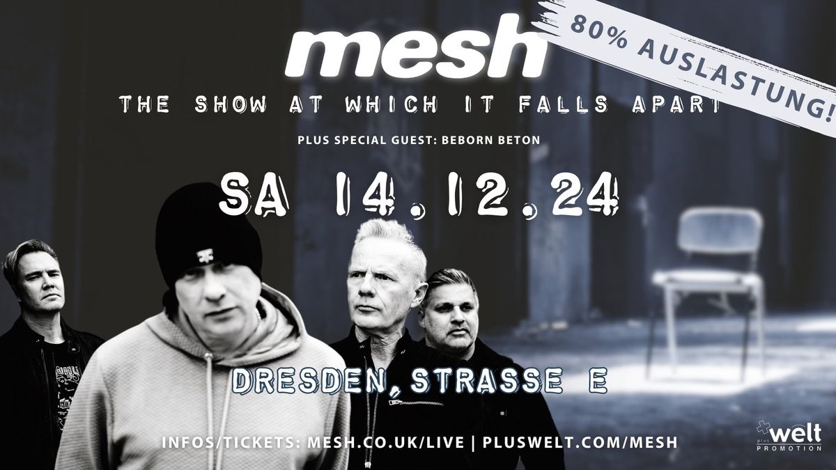 MESH \/\/ & special guests: BEBORN BETON \/\/ Sa 14.12.2024 \/\/ Dresden, Reithalle Strasse E