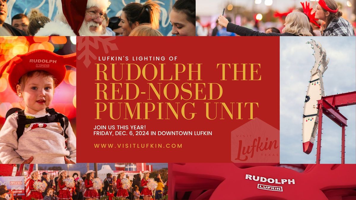 Lufkin's Lighting of Rudolph the Red-Nosed Pumping Unit