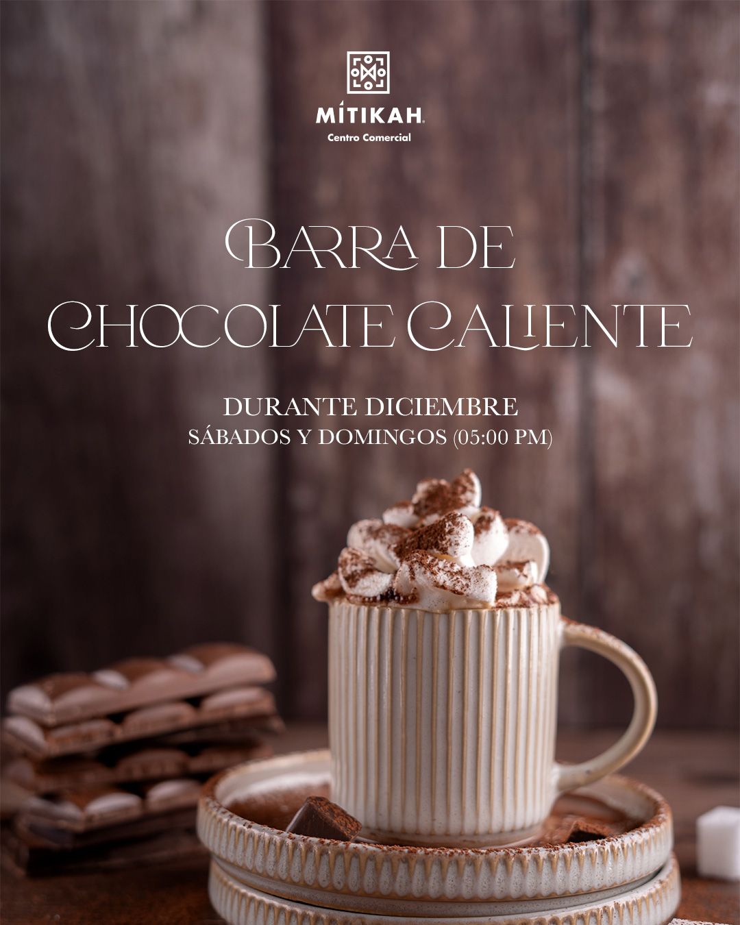 Barra de chocolate caliente 