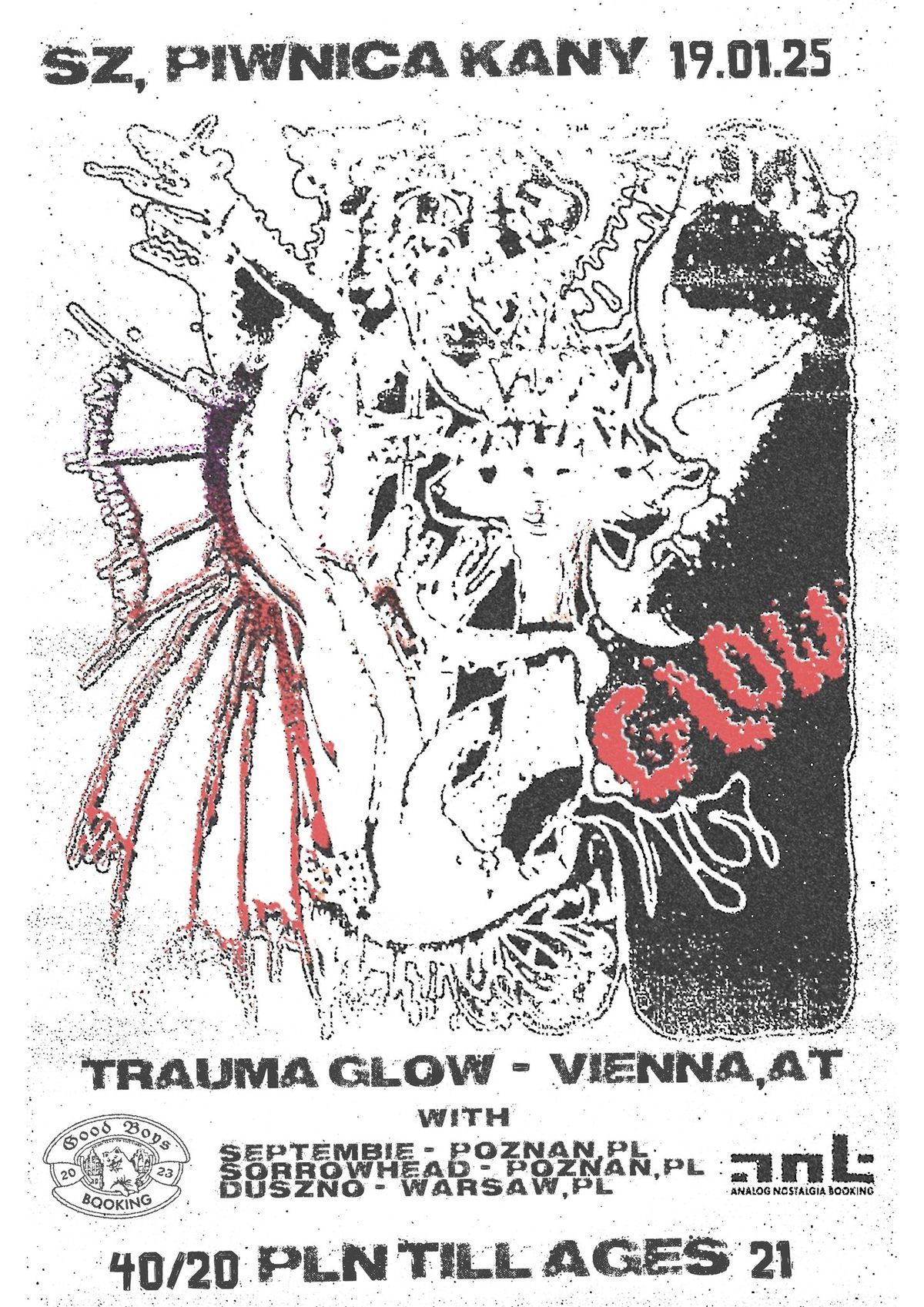 TRAUMA GLOW (AT) + DUSZNO + SEPTEMBIE + SORROWHEAD