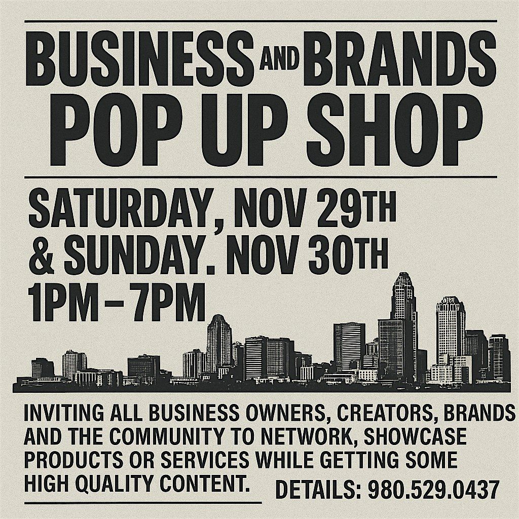 Business and Brands Pop Up Shop
