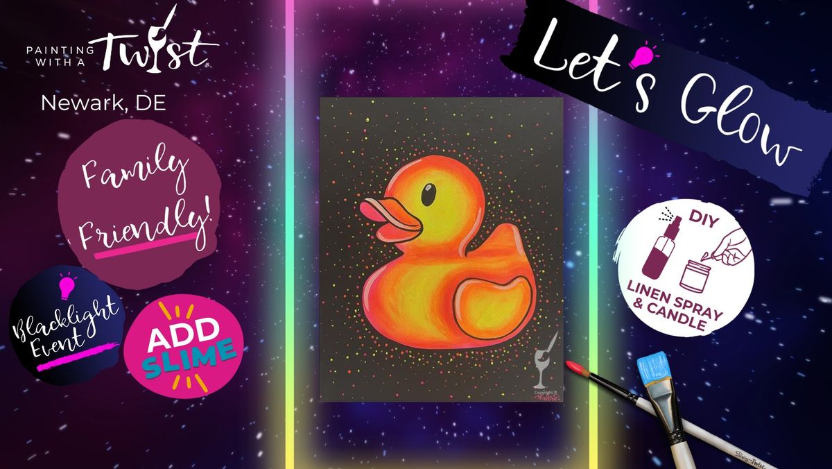 Paint & Create - Family Blacklight: Rubber Duck (Slime Add-On)