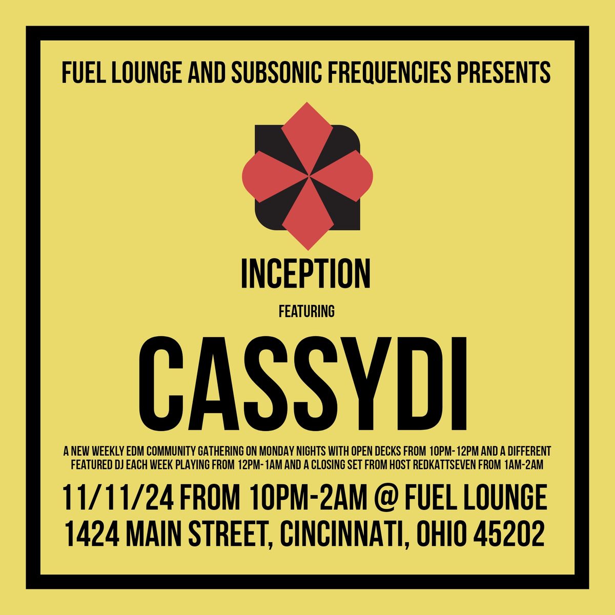 Inception featuring Cassydi