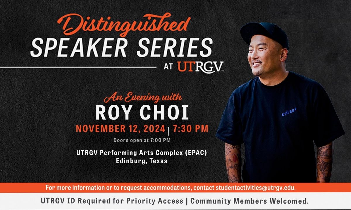 Distinguished Speaker Series: Chef Roy Choi