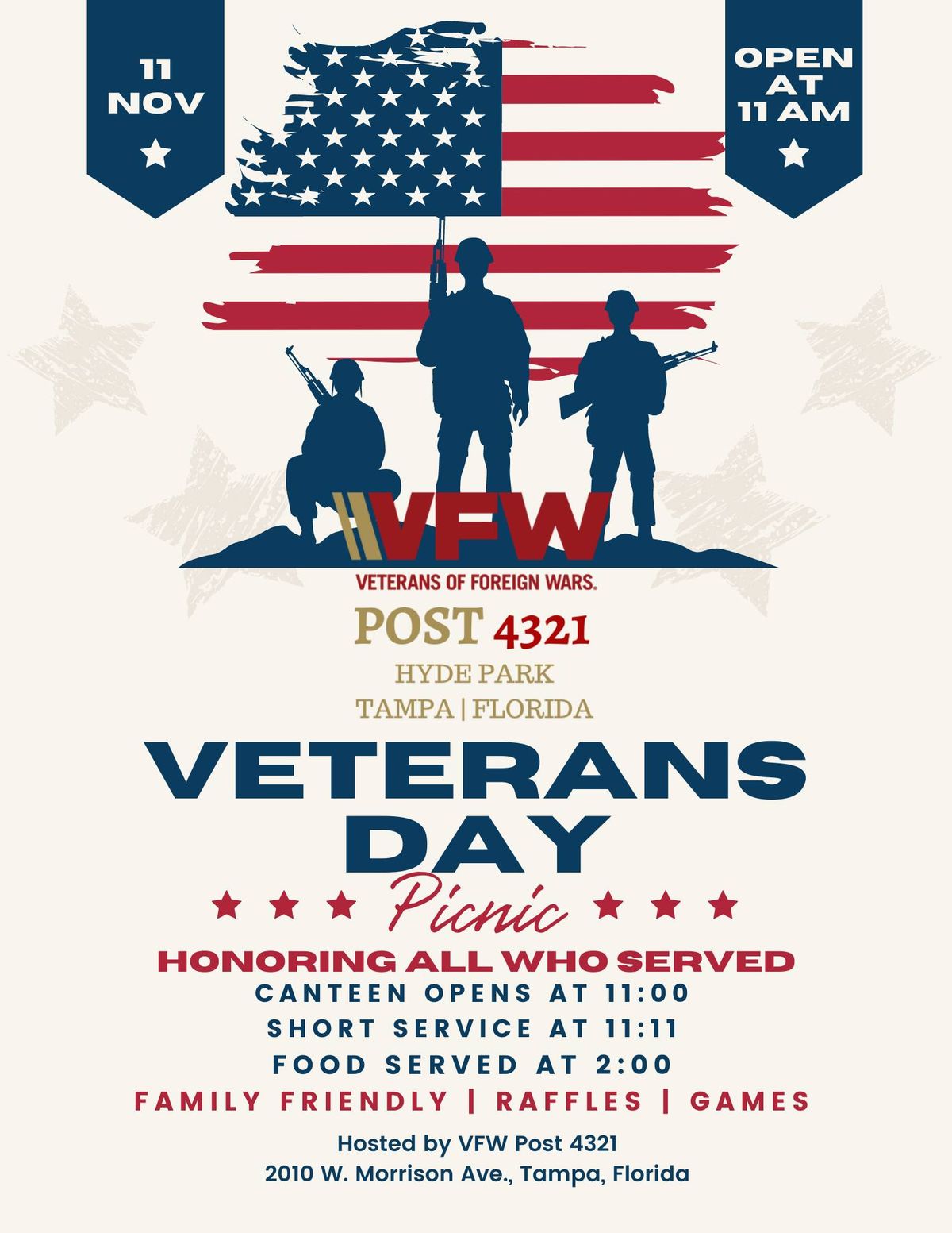 Veterans Day Picnic and Raffle