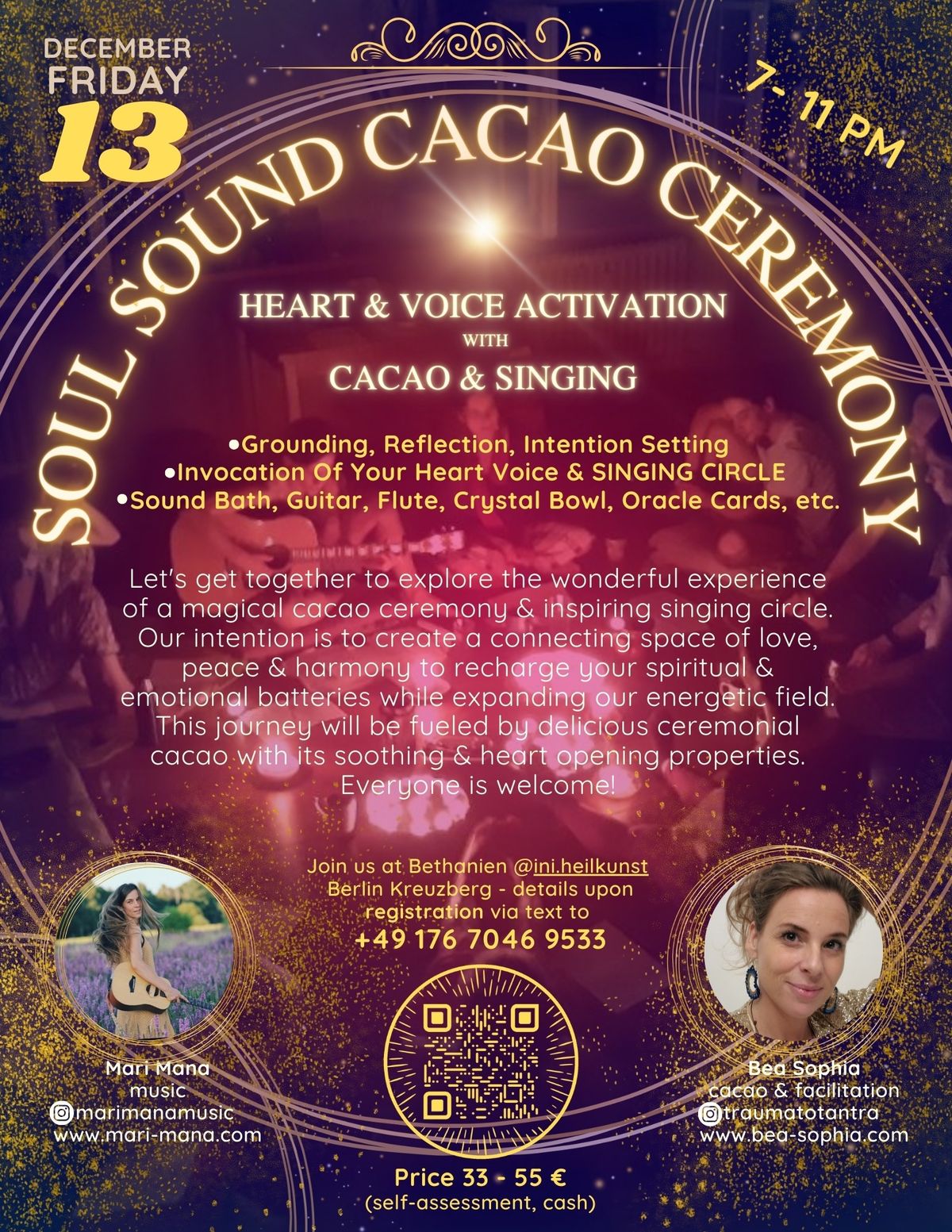 SOUL SOUND CACAO CEREMONY - heart & voice activation with cacao & singing circle