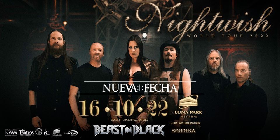 Nightwish en el Luna Park - 16 de octubre 2022