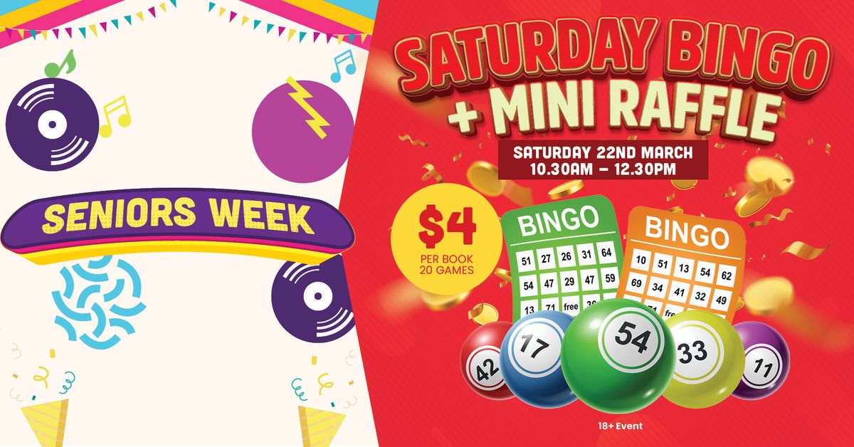 Saturday Bingo + Mini Raffle