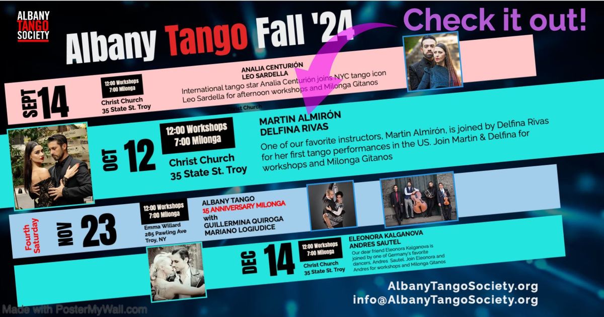 Albany Tango Fall 2nd Saturday Guest Artists