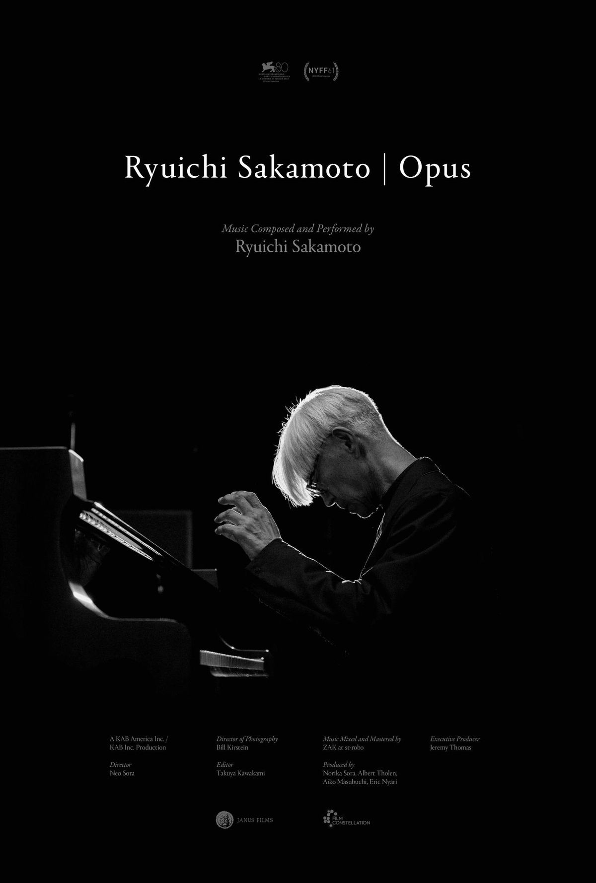 RYUICHI SAKAMOTO | OPUS (Screening at 7:30pm)
