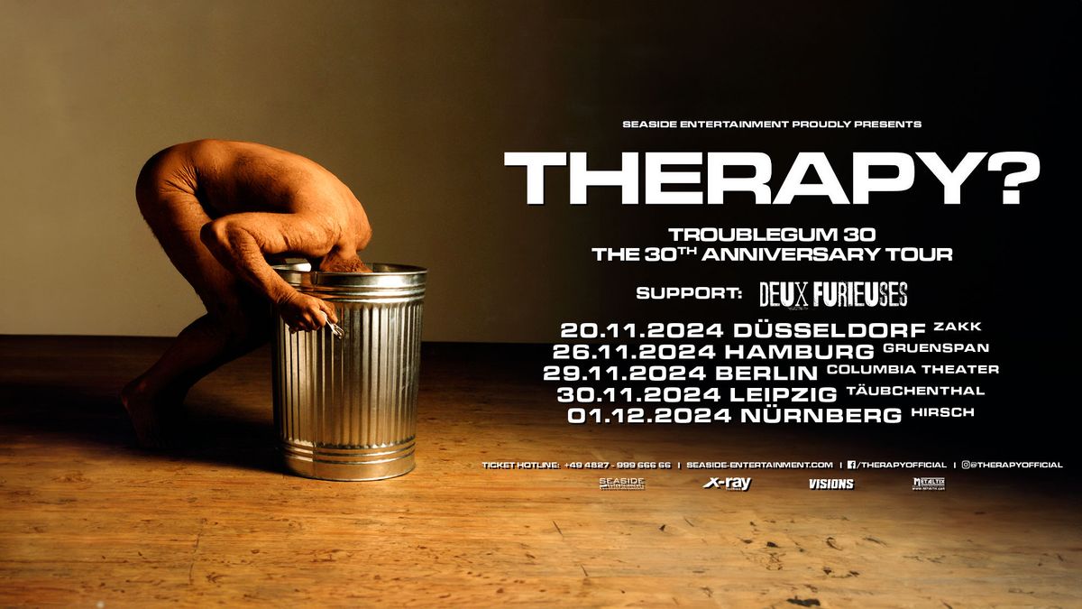 THERAPY? ||| Troublegum 30 Tour ||| 30.11.2024 ||| T\u00e4ubchenthal, Leipzig