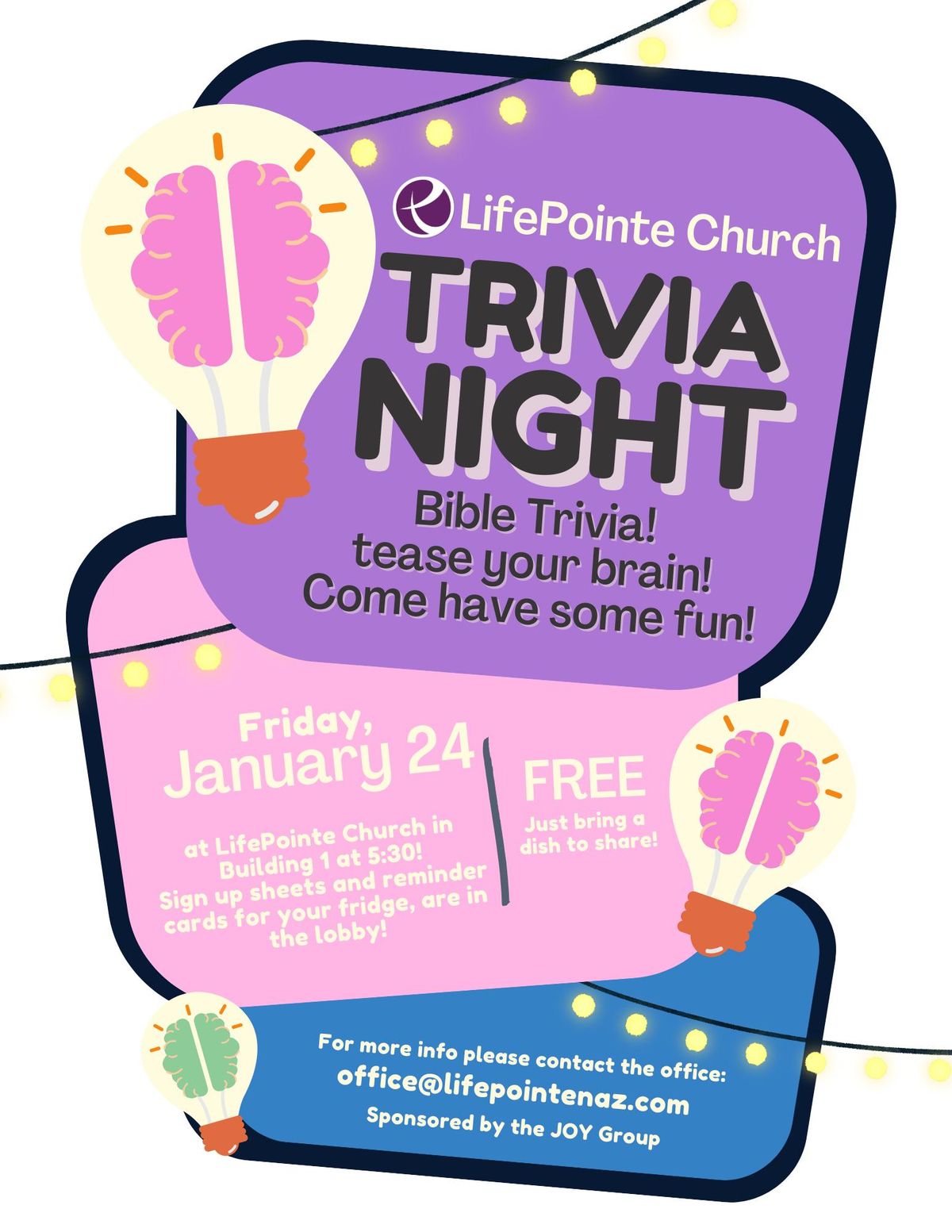 Bible Trivia & Potluck Night!