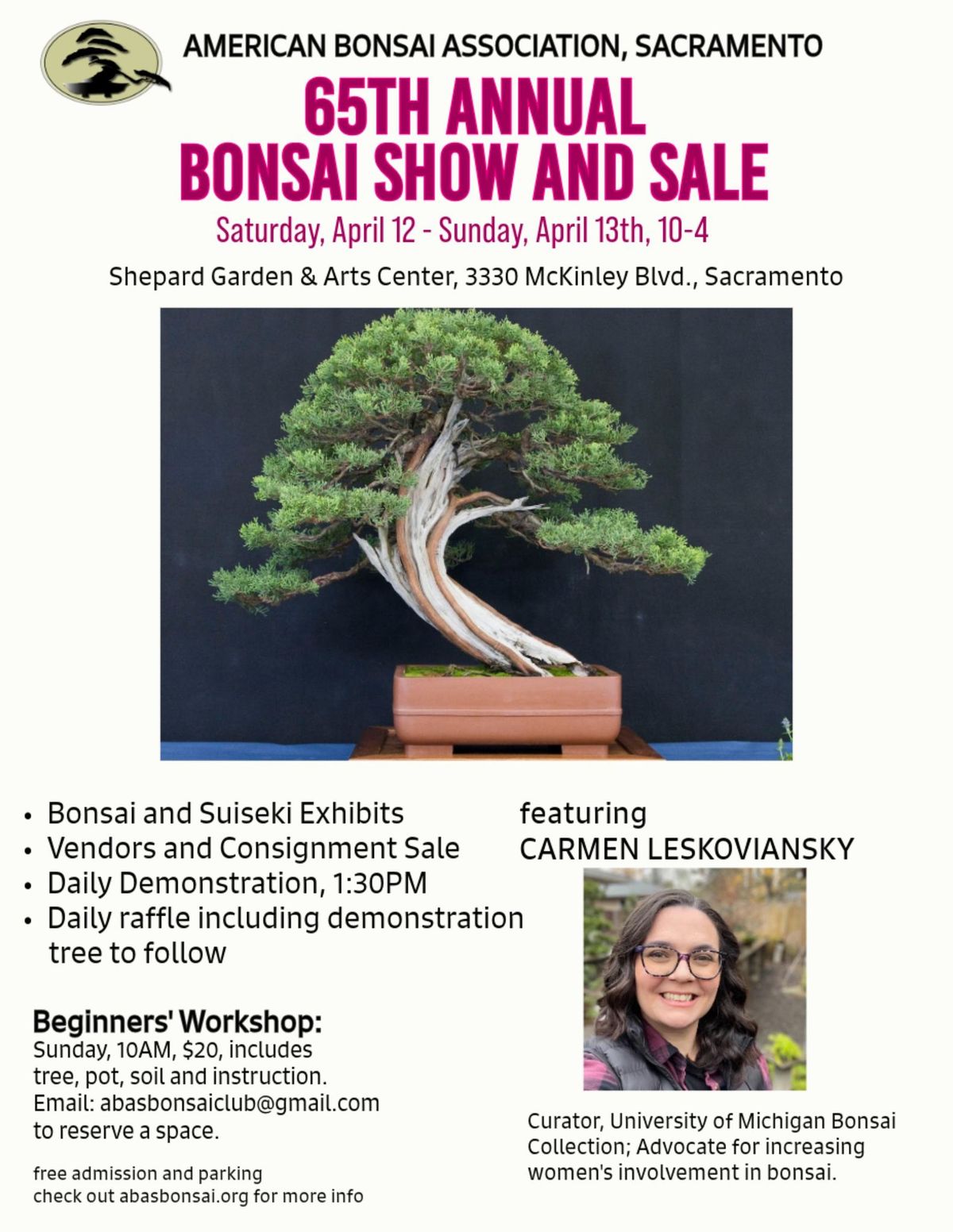 65th Annual Bonsai Show and Sale