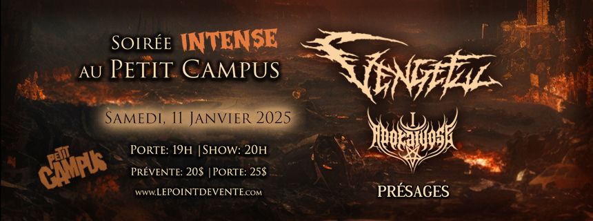 Soir\u00e9e Intense au Petit Campus avec Vengeful, I Apokalypse et Pr\u00e9sages