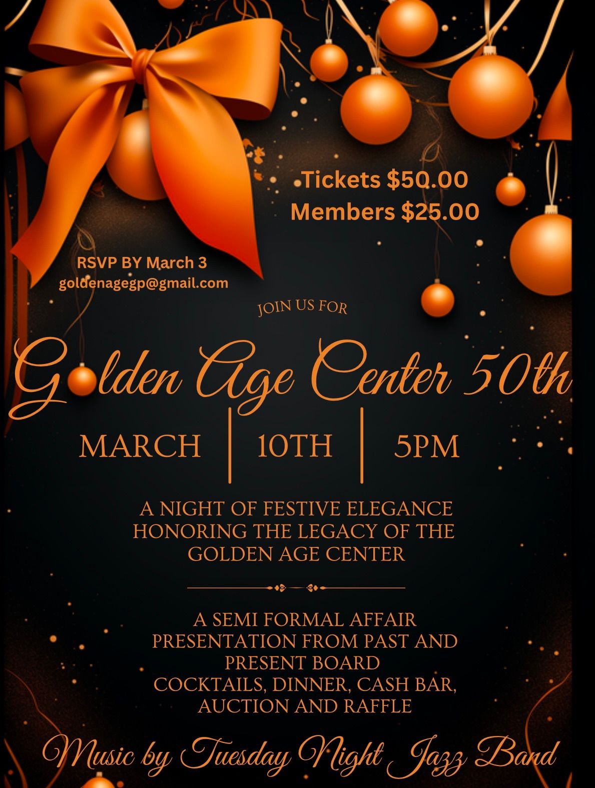 Golden Age Center 50th Anniversary 