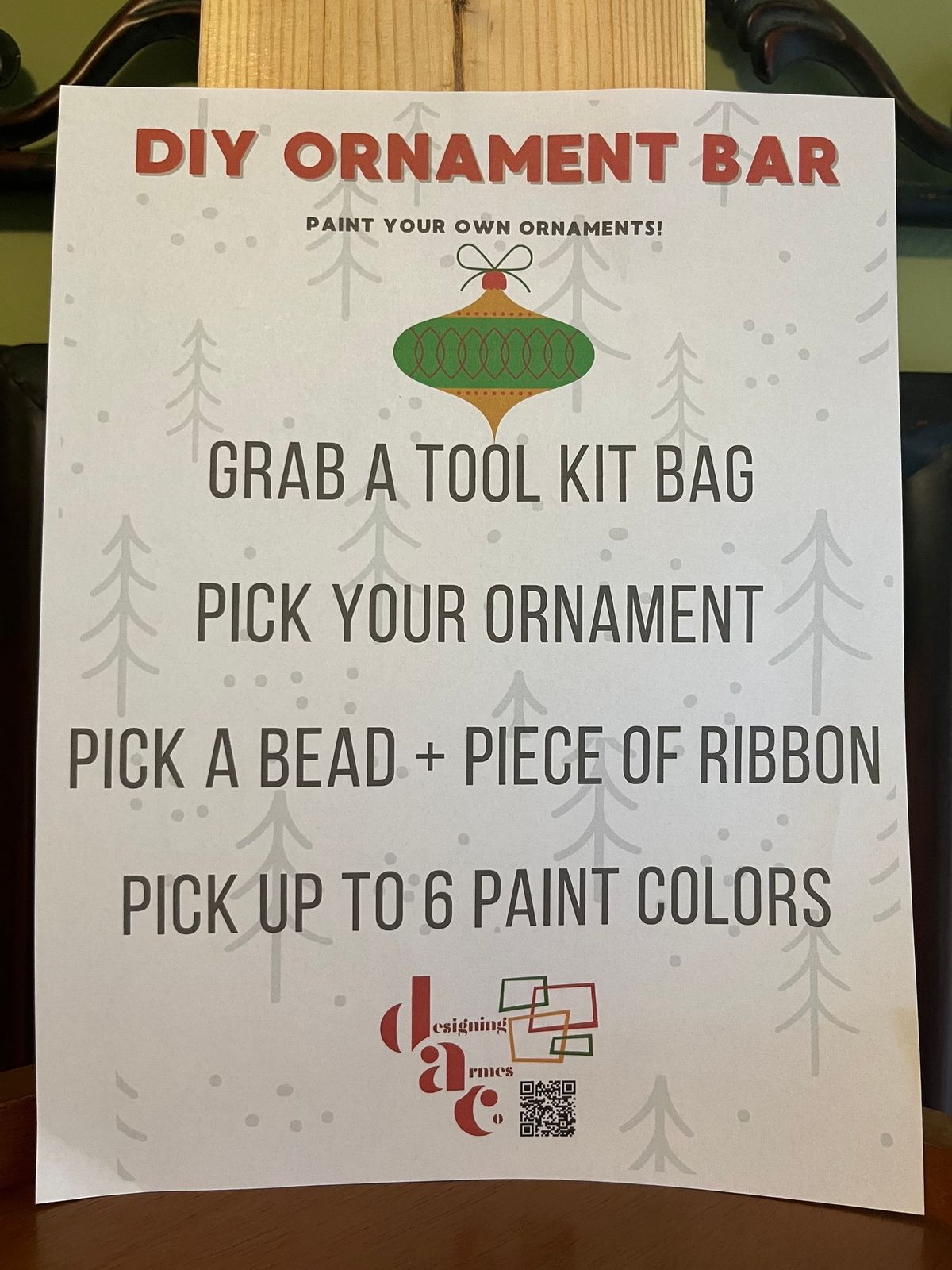 DIY Ornament Bar