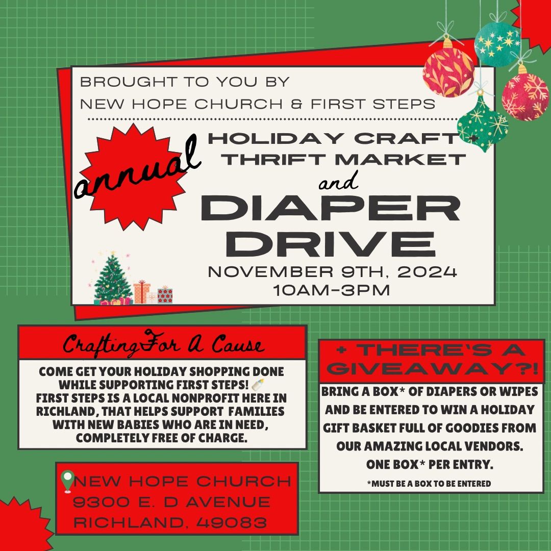 Holiday Market + Diaper Drive