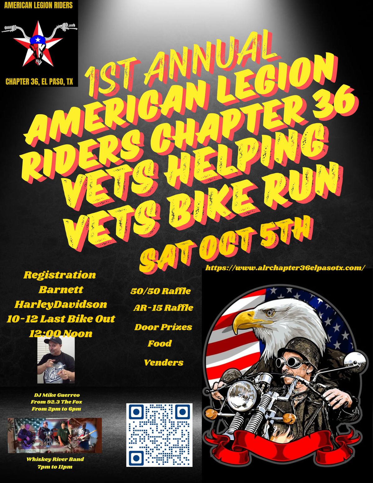 1st Annual American Legion Riders Chapter 36 Vets Helping Vets Bike Run