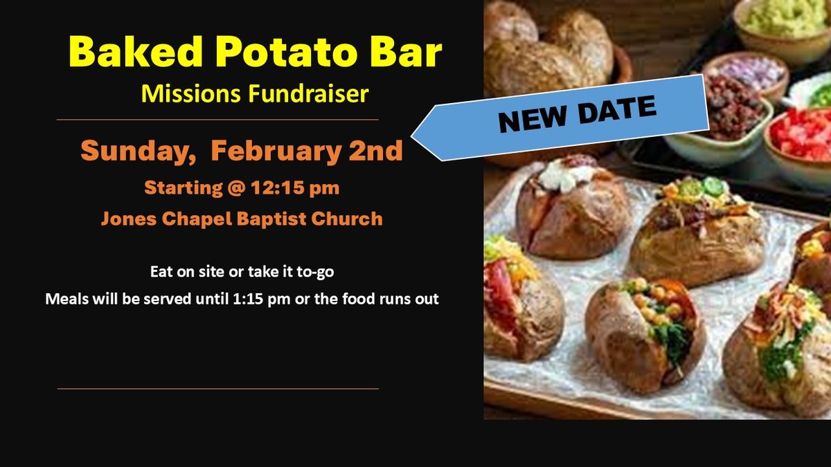 Loaded Baked Potato Bar Missions Fundraiser