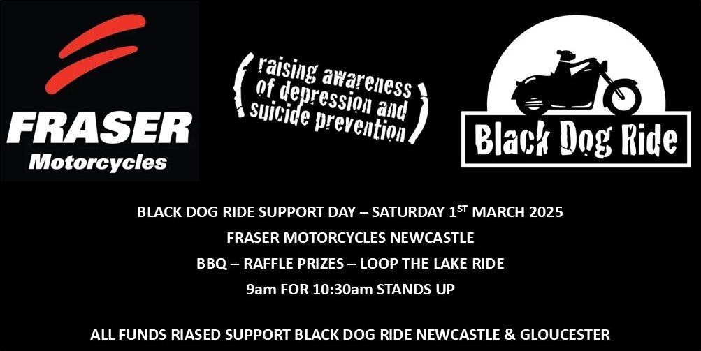 Fraser Motorcycles Black Dog Ride Support Day