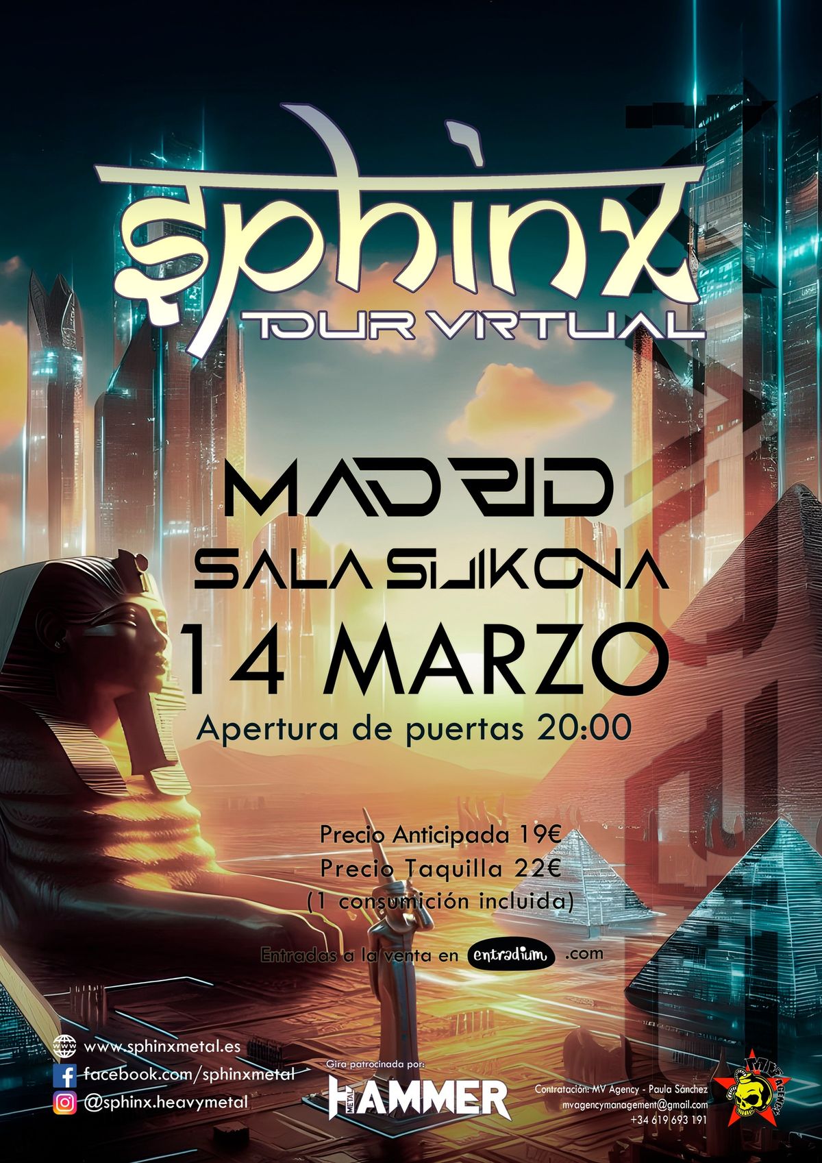 Sphinx en Madrid - Primer concierto del Tour Virtual 2025