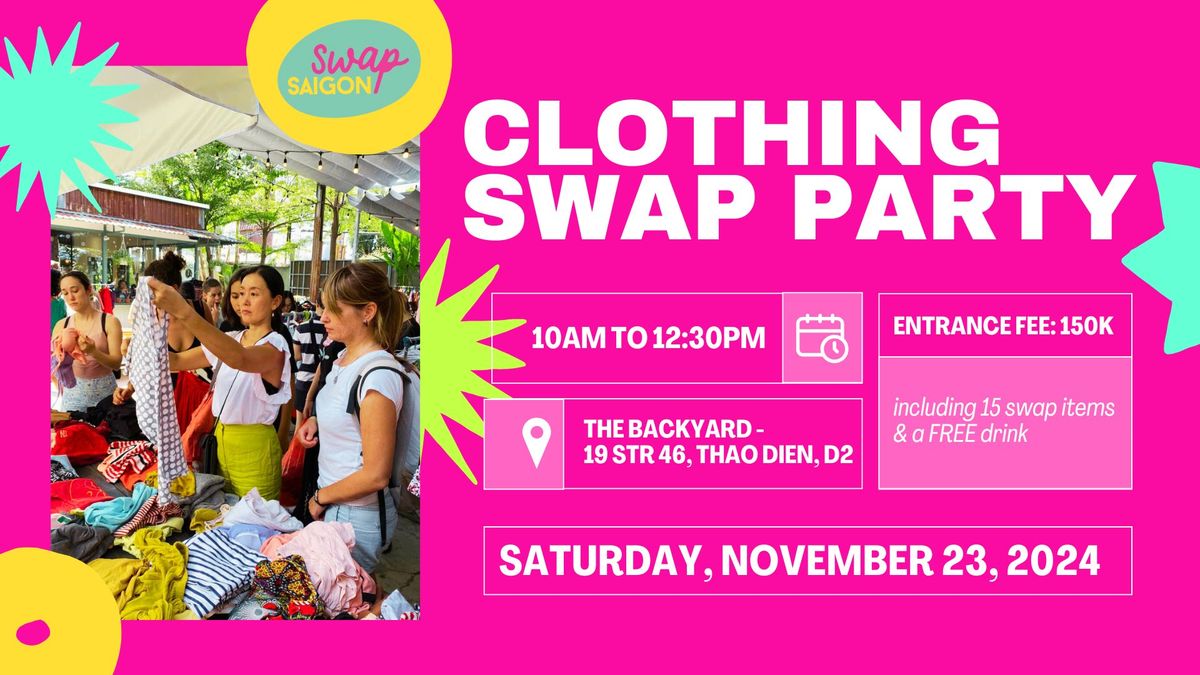 Clothing Swap Party - NOVEMBER