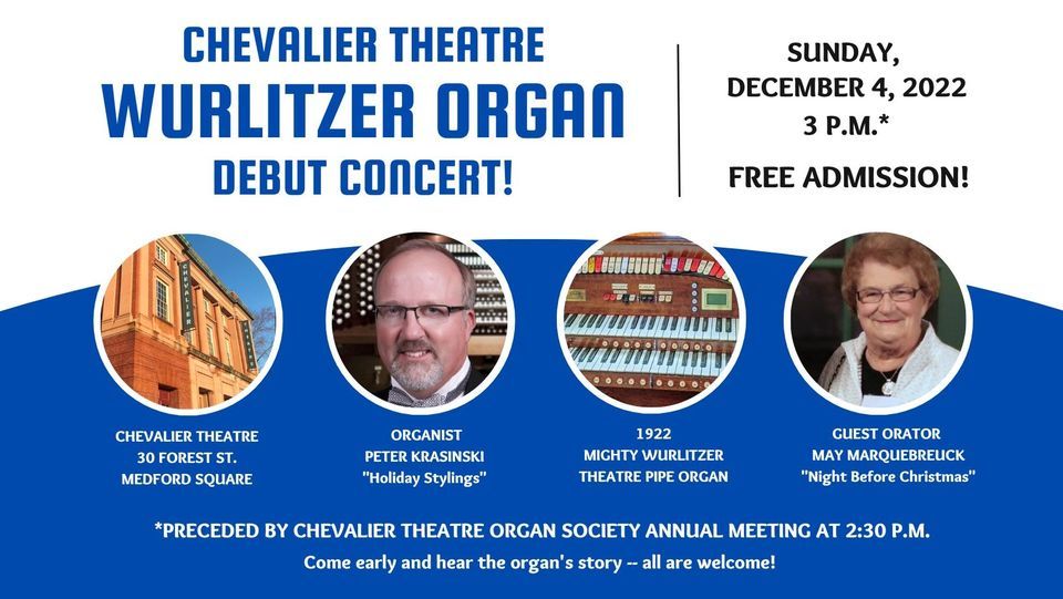 Chevalier Theatre Wurlitzer Organ Debut Concert