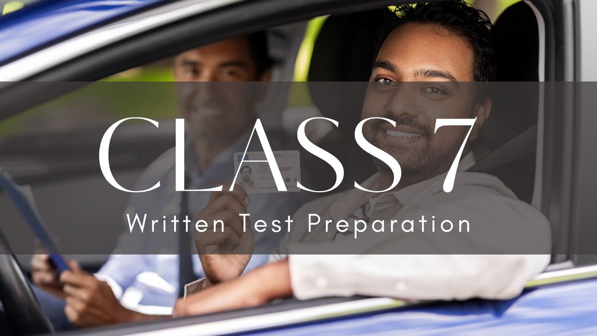 Class 7 Written Test Preparation