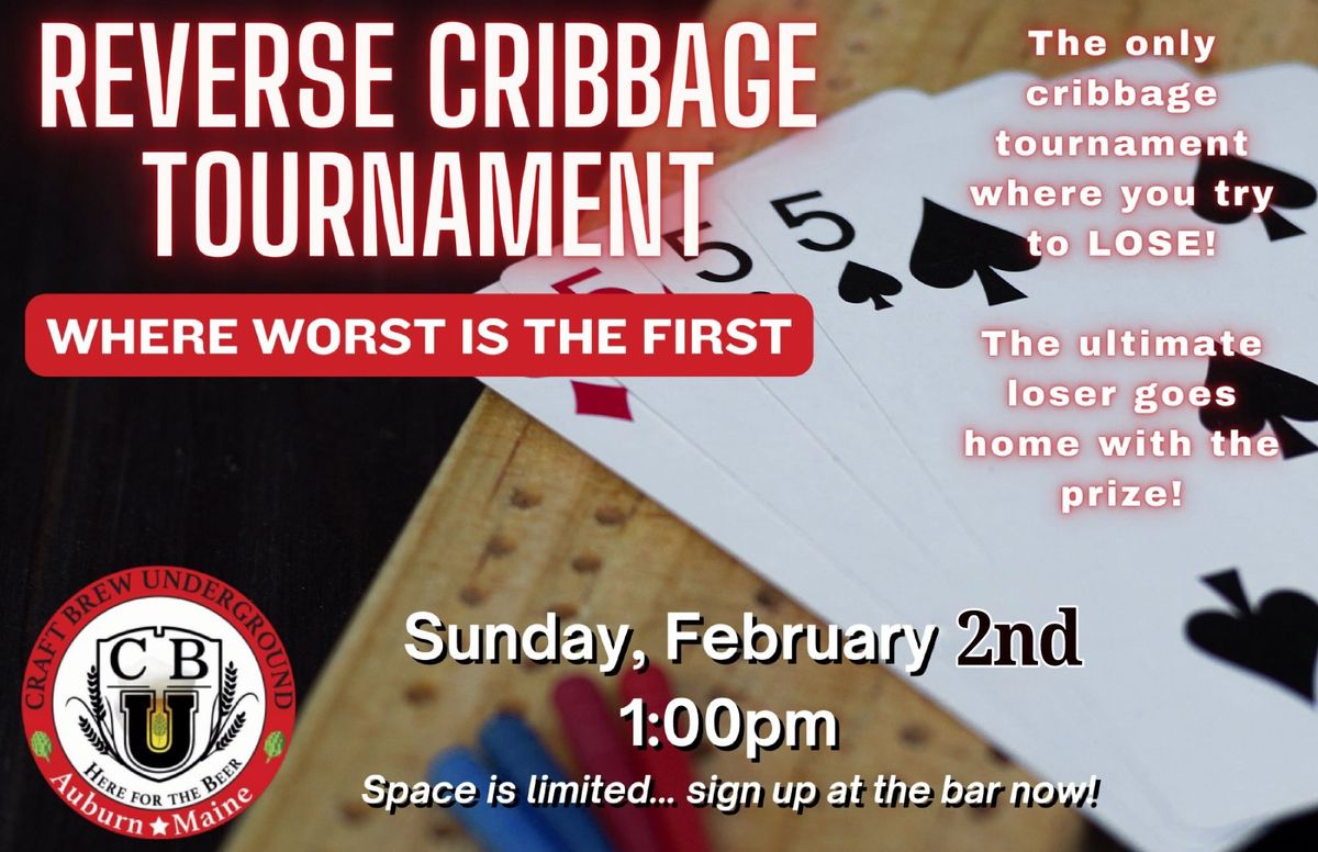 Reverse Cribbage Tournament 