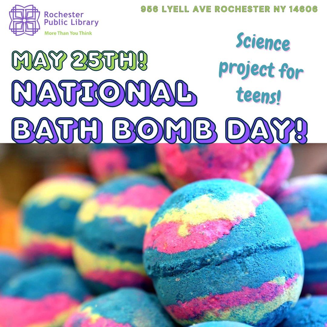 Teen Science Project: National Bath Bomb Day