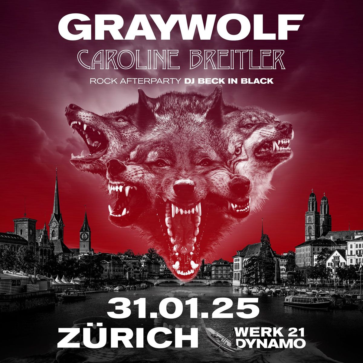 GRAYWOLF & CAROLINE BREITLER @ WERK 21 Z\u00fcrich (Aftershow Party with DJ Beck in Black)