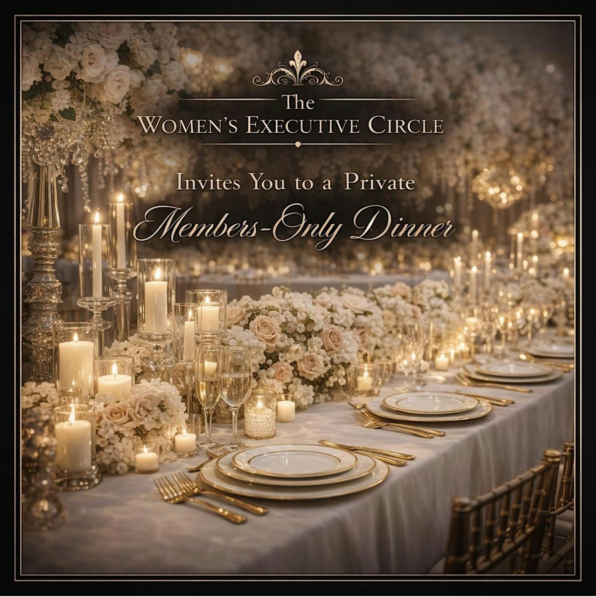 \u2728 The Women\u2019s Executive Circle \u2728 Invites You to a Private Members-Only Dinn