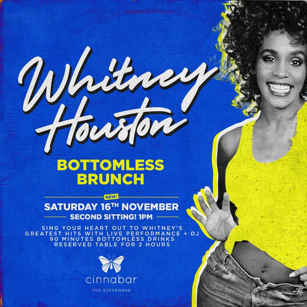 Whitney Houston 1pm Sitting - 90 mins Bottomless Brunch